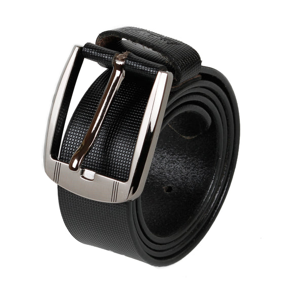 AVI Mens Classic Handcrafted Black Leather Belt