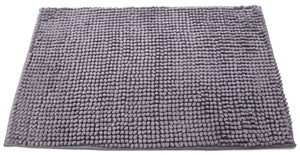 Attractive button design Grey doormat with anti-slip back FFM00062