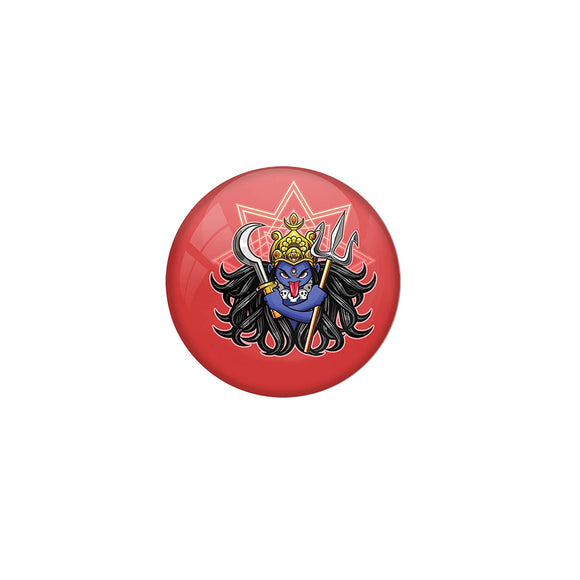 AVI Badge with Red Colour Hindu God Durga Design Regular Size 58mm R8000189