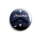 AVI Regular Size Fridge Magnet Blue Christmas with Baby Jesus MR8002059