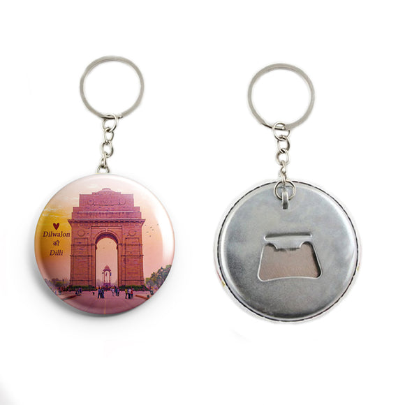 AVI Multicolor Delhi Dilwaalon ki Dilli Keychain Regular Size Metal 58mm R7002121