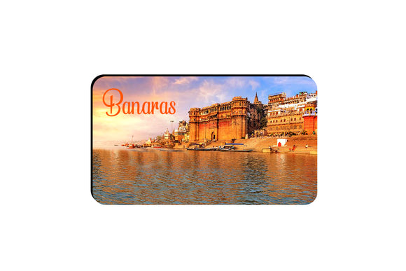 AVI Rectangular Fridge Magnet (Varanasi) Banaras Uttar Pradesh UP Design RFM00137