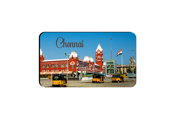 AVI Rectangular Fridge Magnet Chennai (Madras) Tamil Nadu Design RFM00142