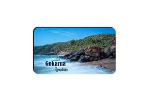 AVI Rectangular Fridge Magnet Multicolor Gokarna Karnataka Design Travel Souvenir RFM00149