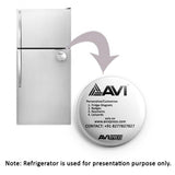 AVI Fridge Magnet with White Fight against cancer Quote Design
