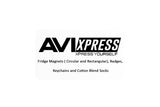 AVI Rectangular Fridge Magnet Blue Positive Motivational Opinion Quote RFM00015