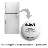 AVI 58mm Fridge Magnet Regular Size Black Om design MR8002449