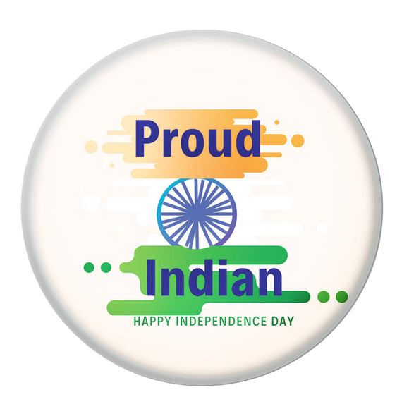 AVI Proud Indian Happy Independence Day Pin Badge