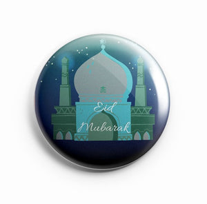 AVI Eid Mubarak Green  58mm Badge R8002006