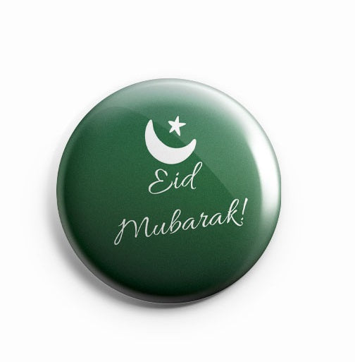 AVI Eid Mubarak Green  58mm Badge R8002007