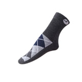 AVI White Black and Grey socks with checks C3R1000029