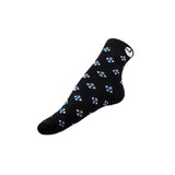 AVI Black Blue and Grey socks printed with square and triangles C3R1000018