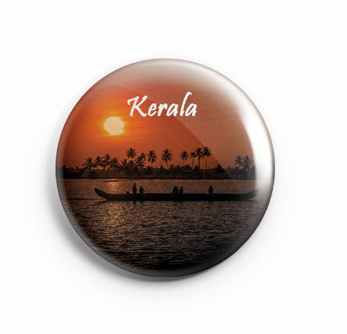 AVI Badge Kerala Backwaters Sunset Regular Size 58mm  R8002031