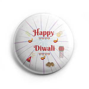 AVI Happy Diwali Regular Size 58mm Badge R8002040