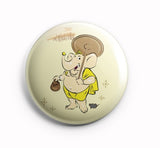 AVI Hindu God Ganesha standing Regular Size 58mm  Badge R8002047