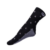 AVI White Blue and Black socks with printed triangles C3R1000024