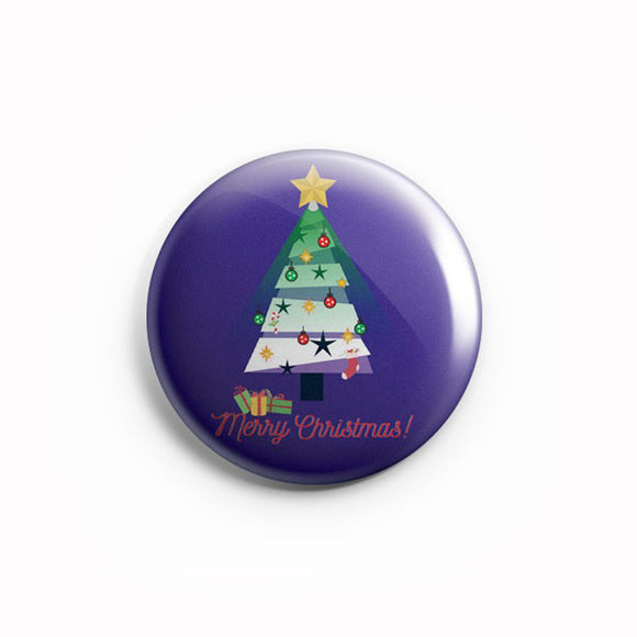 AVI 58mm Fridge Magnet Merry Christmas with tree and Gifts Regular Size MR8002082