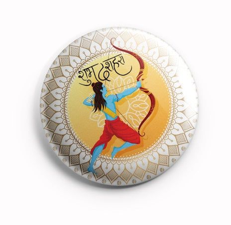 AVI Hindi Shubh Dussehra Hindu God Fridge Magnet Regular Size 58mm MR8002090