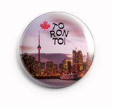 AVI Blue Colour Metal Badge Toronto Canada Regular Size 58mm R8002100