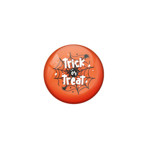 AVI Red Metal Pin Badges Halloween Trick or treat red spider Design
