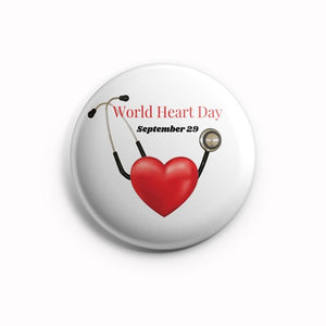 AVI 58mm Fridge Magnet White World heart day for Doctor design MR8002119