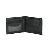 AVI Mens Classic Handcrafted Black Leather Wallet