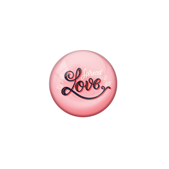 AVI Pink Metal Pin Badges with Positive Quotes Spread love Design