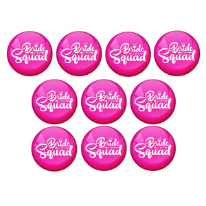 AVI Metal Pink Colour Fridge Magnet With Bride Squad Design