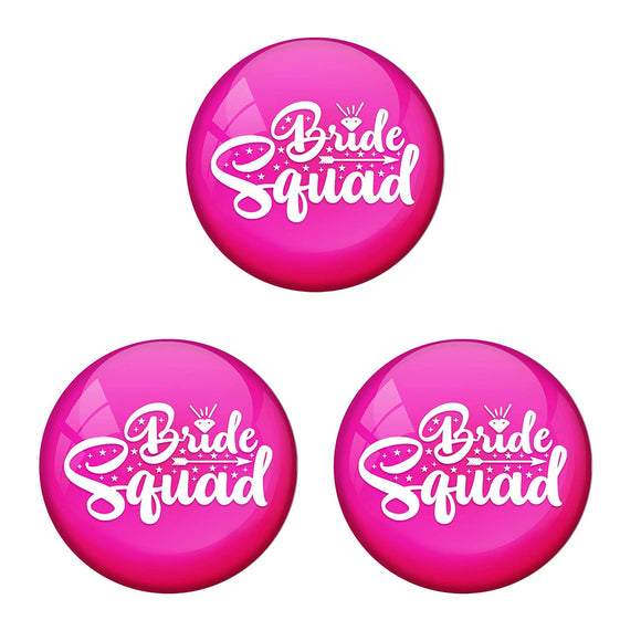 AVI Metal Pink Colour Fridge Magnet With Bride Squad pink Design