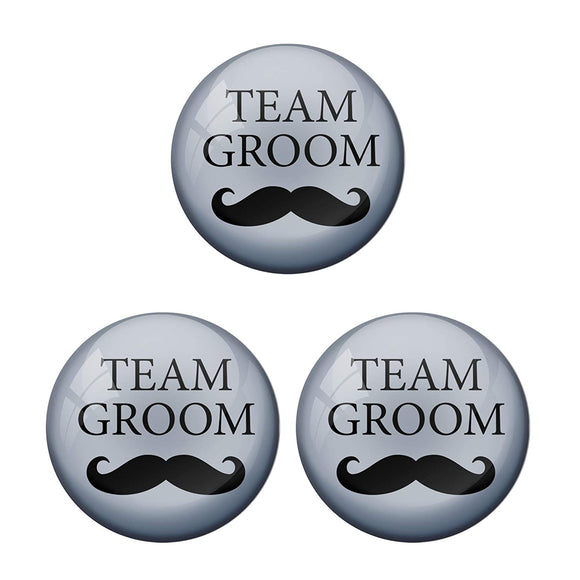 AVI Metal Grey Colour Fridge Magnet With Team Groom Grey Design