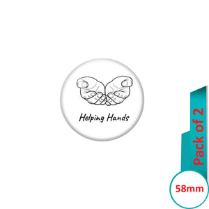 AVI Pin Badges with Multi Registered am unique no more copies available Quote Design Pack of 2