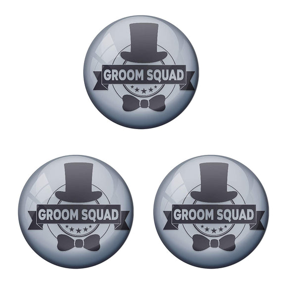 AVI Metal Grey Colour Fridge Magnet With Groom Squad Grey Design