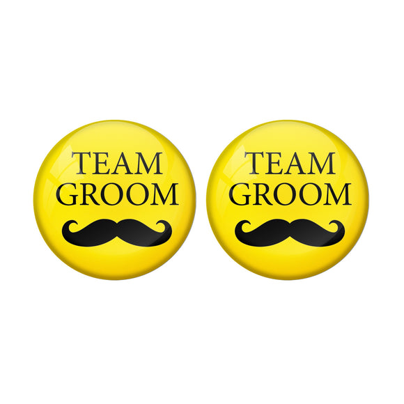 AVI Metal Yellow Colour Fridge Magnet With Team Groom Yellow Design