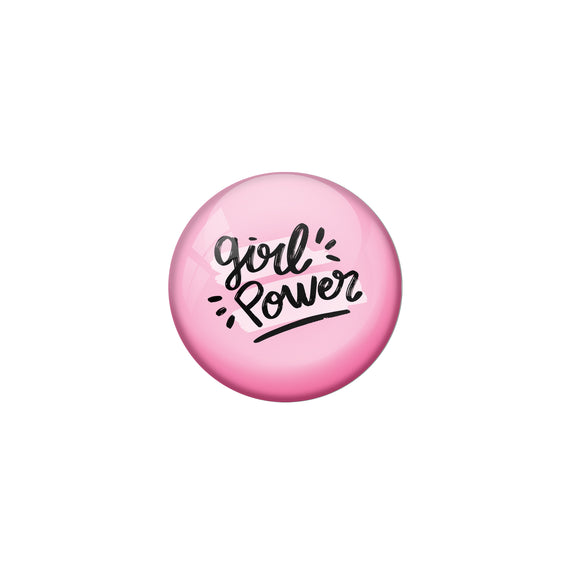 AVI Pink Metal Fridge Magnet with Positive Quotes Girl power Design