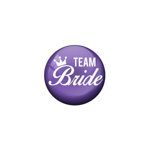 AVI Metal Purple Colour Fridge Magnet With Bride Team Violet Design