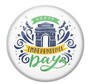 AVI Happy independence day Pin Badge