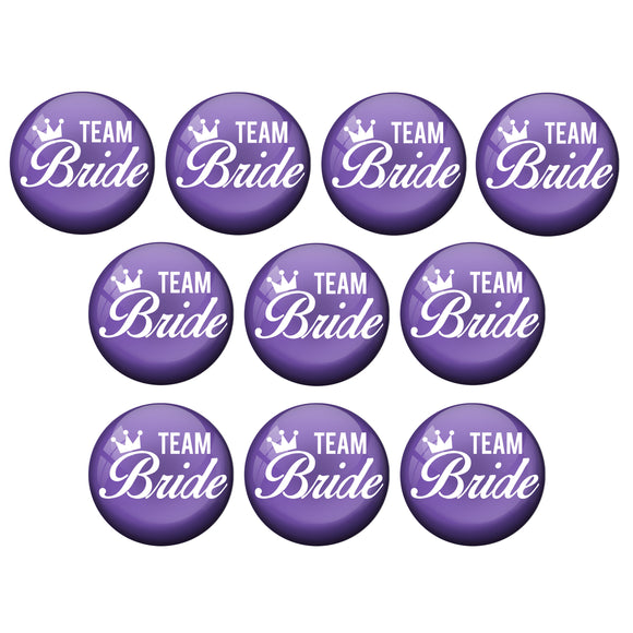 AVI Metal Multi Colour Fridge Magnet With Team Bride Design Pack of 10