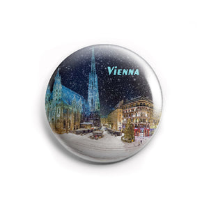 AVI 58mm Regular Size Fridge Magnet Blue Vienna Austria Love Europe Travel Souvenir MR8002206