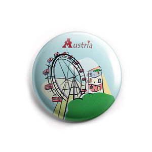 AVI 58mm Regular Size Fridge Magnet Blue Austria Love Europe Travel Souvenir MR8002209