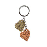 AVI Techpro Multicolour Valentines'day Romantic Metal Heart Keychain Gift for Couples Combo Pack