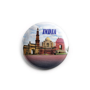 AVI Monuments of India Travel Souvenir Badge Regular Size 58mm R8002237
