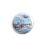 AVI  58mm Badge Norway Winter Europe Travel Souvenir with flag Regular Size R8002246