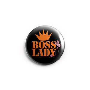 AVI 58mm Pin Badges Boss Lady attitude Quote for women Regular Size R8002247