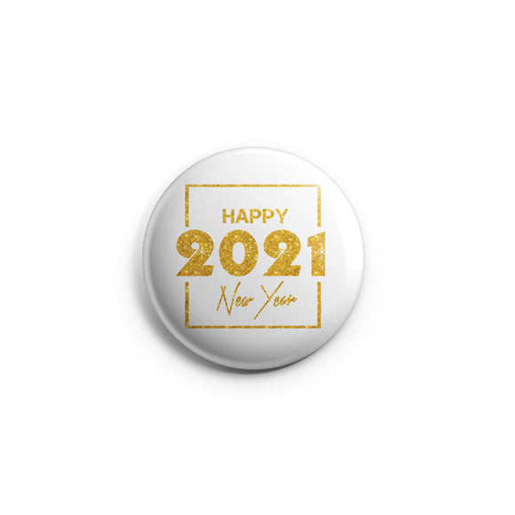AVI 58mm Badge Happy New Year Quote Regular Size R8002251