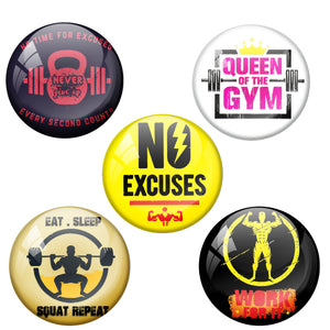 Gym Badge Combo Pack of 5 Badges