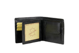 AVI Mens Classic Handcrafted Black Leather Wallet