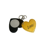 AVI Techpro Multicolour Valentines'day Love Couples Gift Keychain with Sliding Mirror