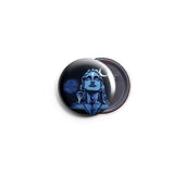 AVI 58mm Regular Size Badge Lord Shiva Har Har Mahadev Hindu God Hindi  R8002344