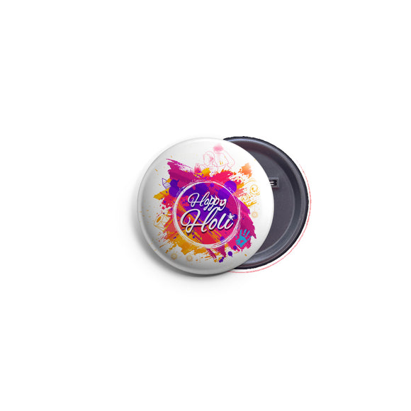 AVI 58mm Regular Size Fridge Magnet White Happy Holi MR8002347