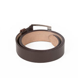 AVI Mens Coffee Brown Colour Leather Belt with Plain Gloosy Look